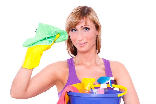 Professional window cleaning for a bright exterior view