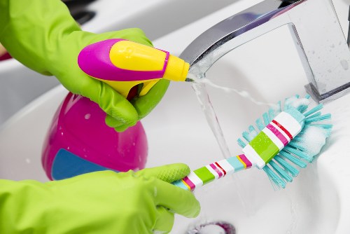 Kitchen deep cleaning with detailed surface care