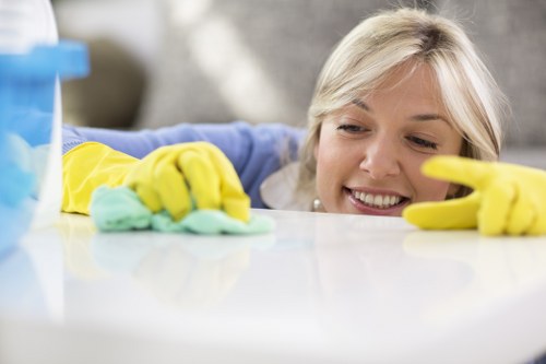 Weekly house cleaning checklist on a clipboard