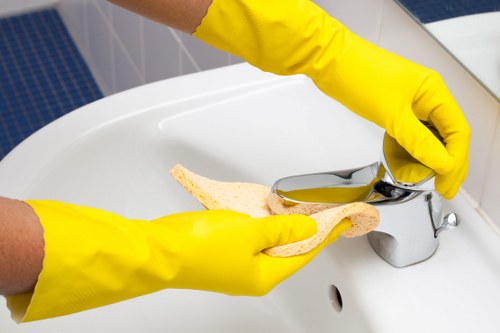 Room-by-room deep cleaning preparation in a home